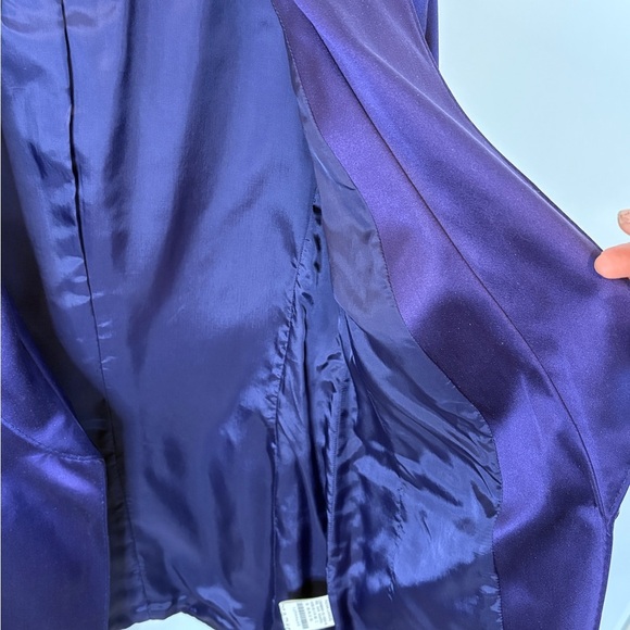 Vintage Rena Lange Deep Purple Silk Jacket. Like new - Picture 11 of 11